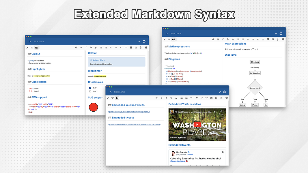 NotesHub Markdown based Note taking App With Git Sync BetaList