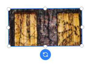 The image features a textured background with two yellow panels resembling doors or windows.