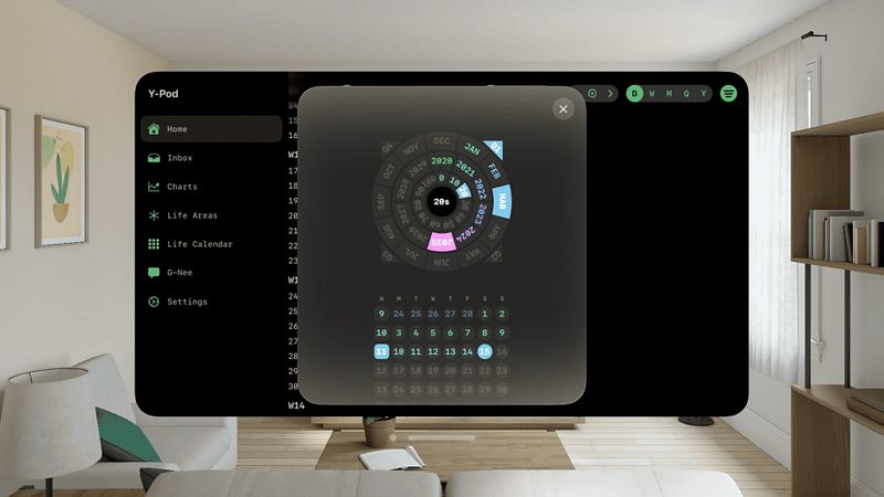Screenshot of Y-Pod: AI Goal Planning Center