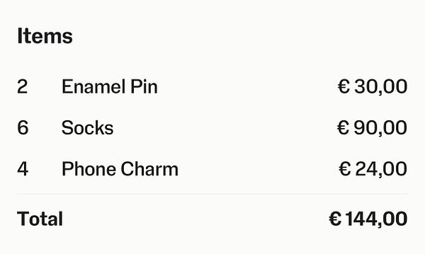 Screenshot of sales data showing a new record for a single sale of 144 EUR.