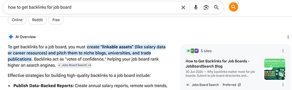 A screenshot of new article rankings on a job board platform showing job listings and navigation interface.
