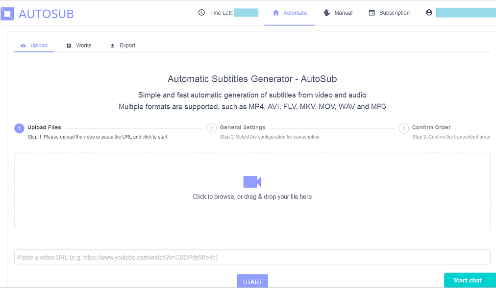 AutoSub - Auto Subtitle Generator Online