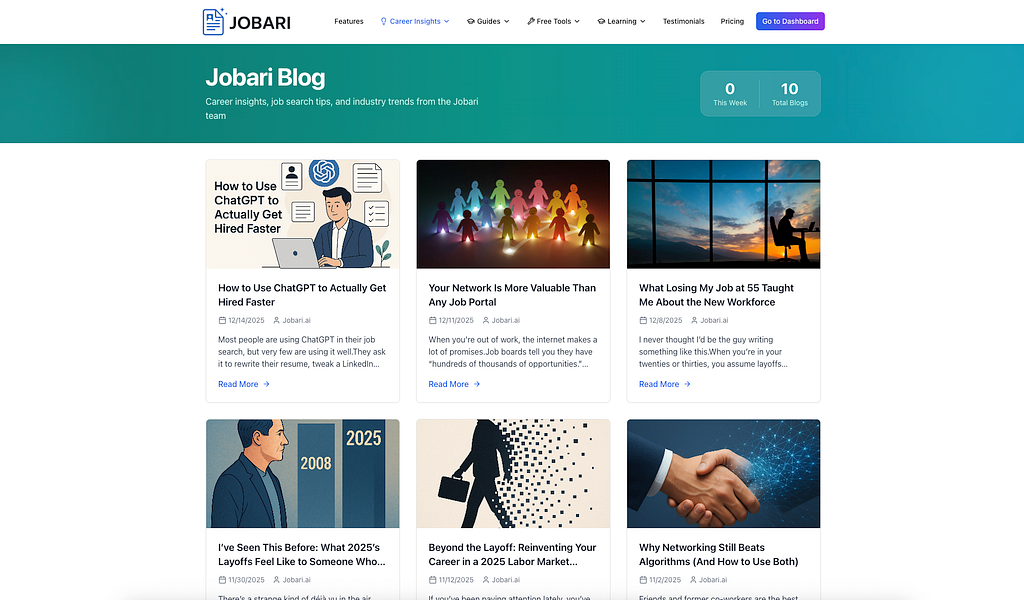 Jobari: Optimize your resume, match jobs, and prep | BetaList