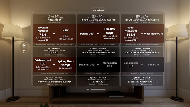 Screenshot of Cricket Scores Live Matches