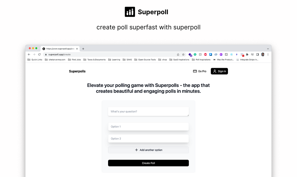 Superpoll: Create amazing-looking polls in 5 seconds | BetaList