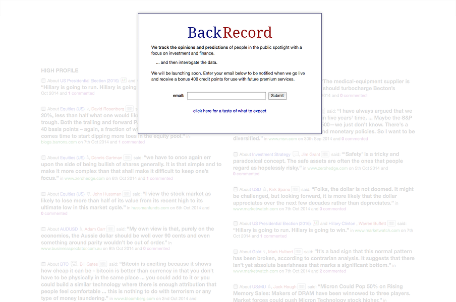backrecord