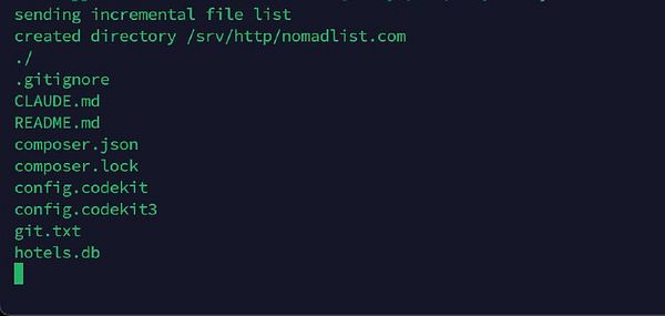 The image displays a terminal interface showing the process of copying files from a Linode server to a new Hetzner VPS.