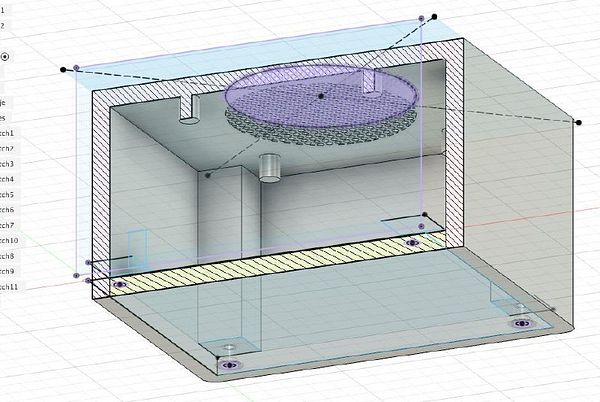 3D model of a box design for a new print project.