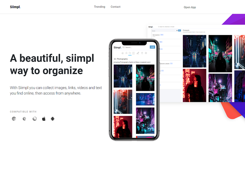 Siimpl Bookmarking