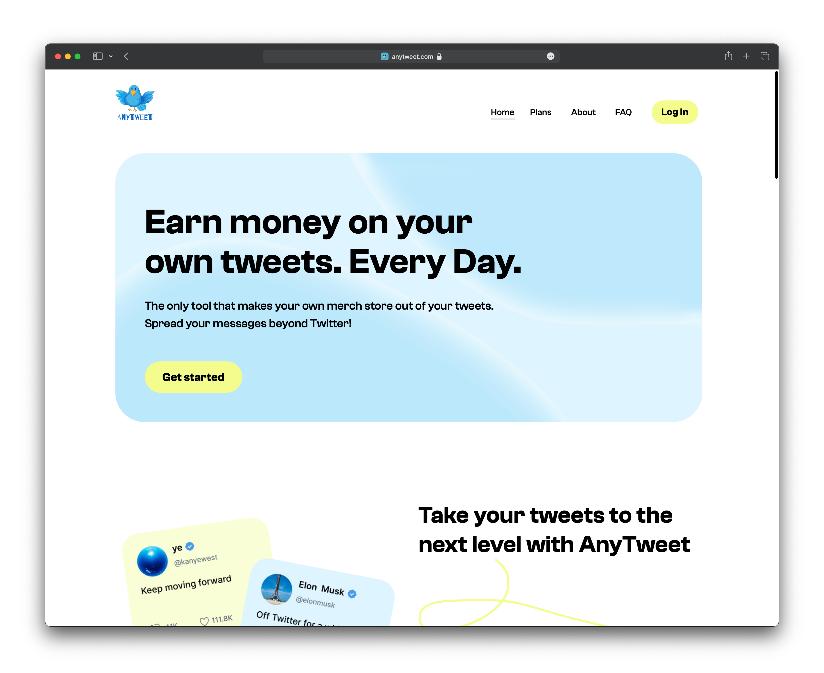 anytweet.com logo