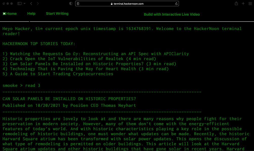 Terminal Reader