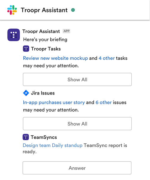 Troopr Assistant 2.0