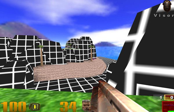 Screenshot of a map installation in a game with missing textures error messages.