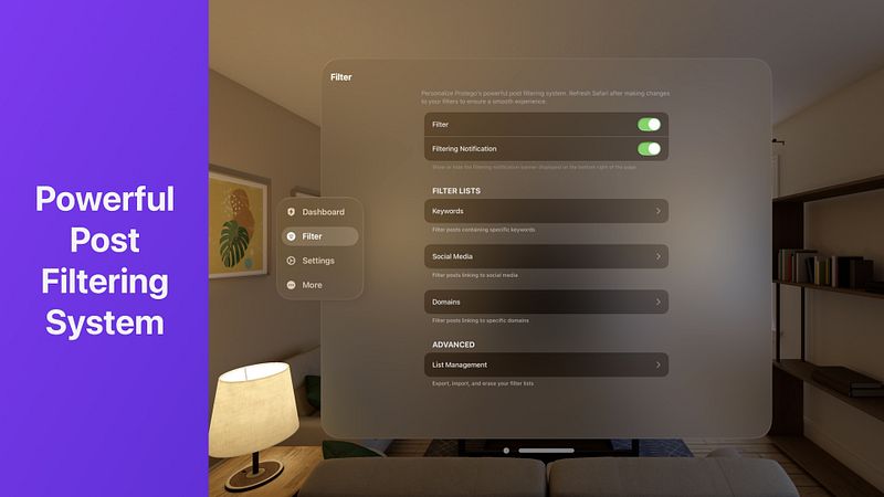 Screenshot of Protego for Reddit