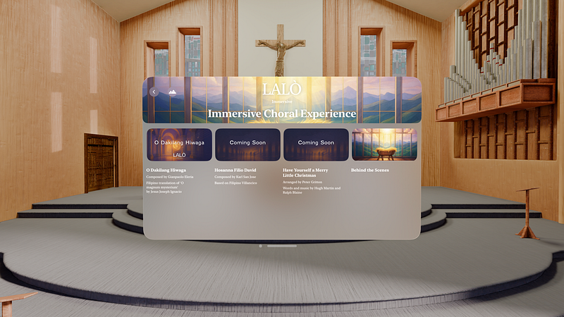 Screenshot of LALÒ Immersive