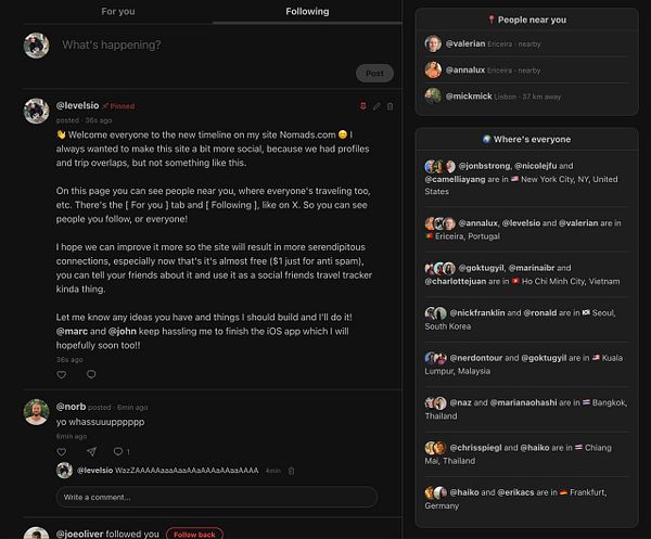 Screenshot of a chat interface showing various pinned messages with timestamps and message previews.