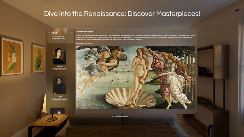 Screenshot of Renaissance: Art Gallery