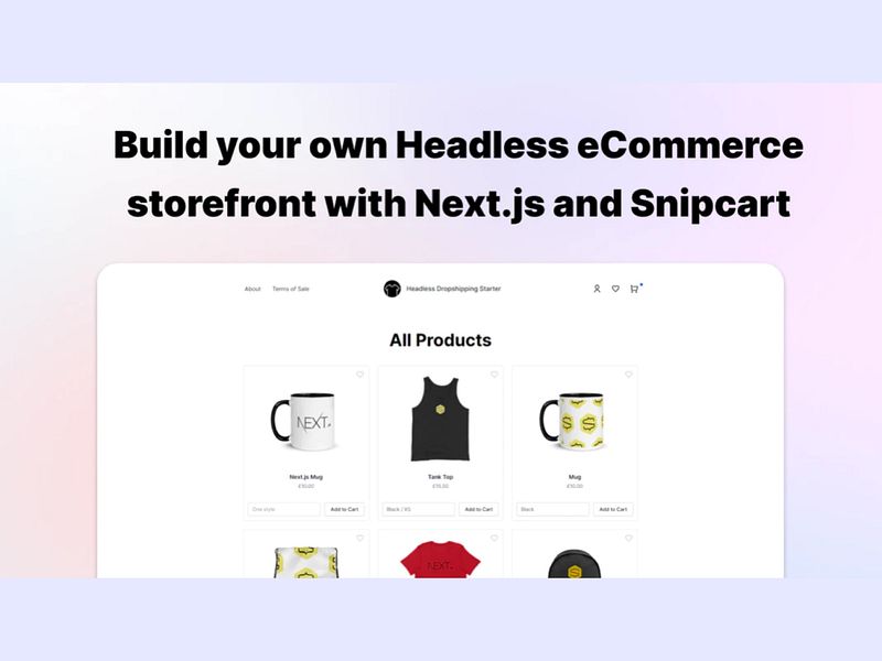 Headless Dropshipping Starter