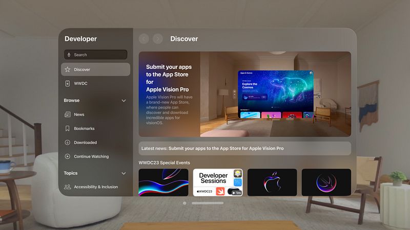 Screenshot of Apple Developer