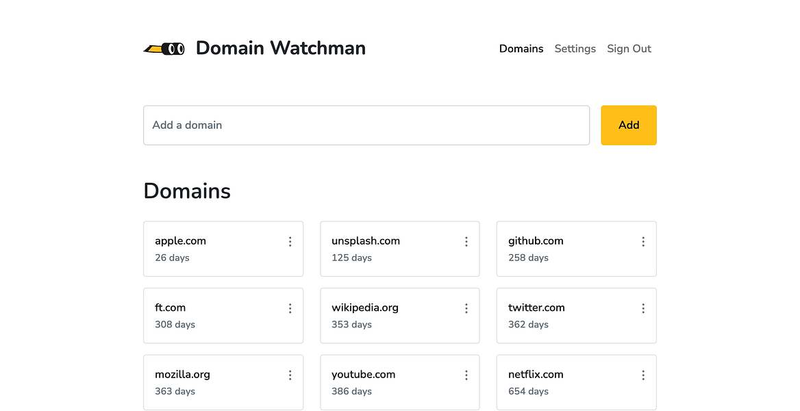 Domain Watchman