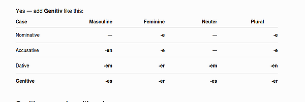 A table listing German verbs with their English translations and different conjugations including their infinitive, past tense, and past participle forms.