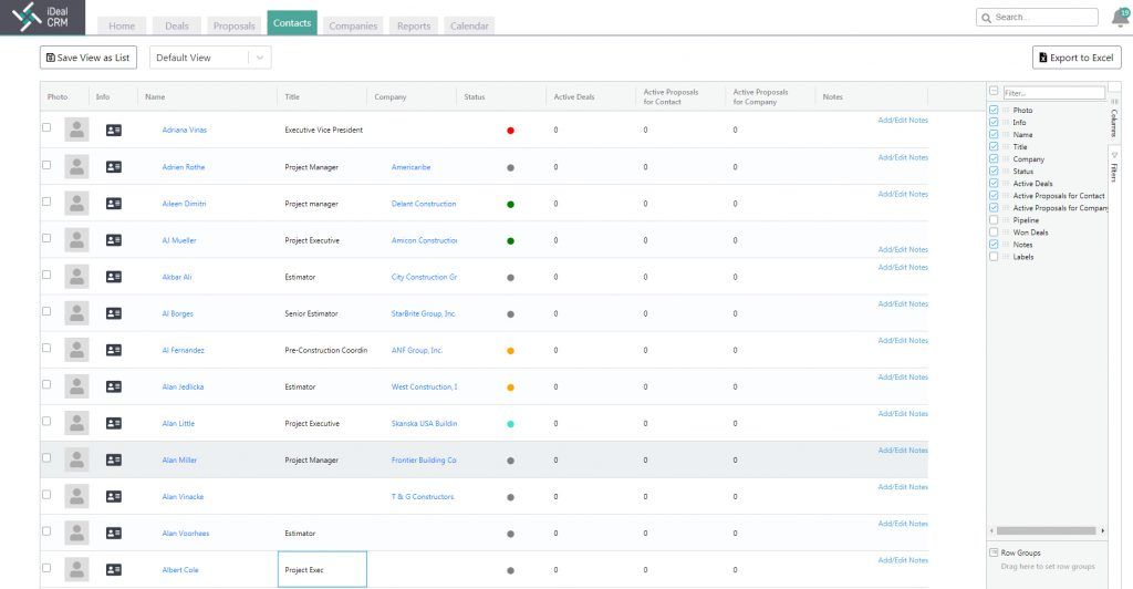 iDeal CRM for Contractors