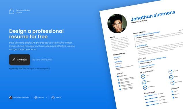 ResumeMaker.Online v2.0