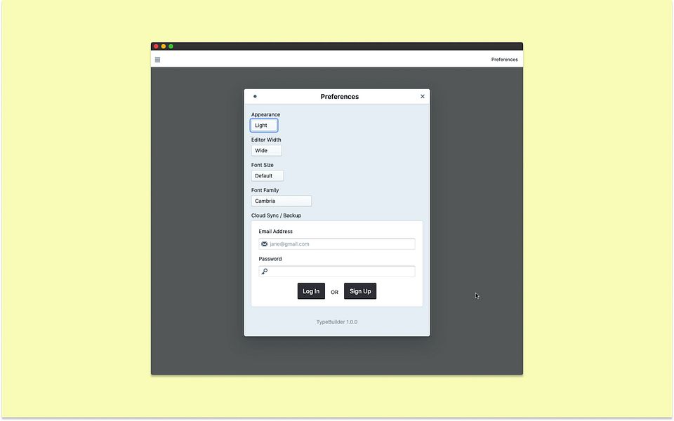 TypeBuilder macOS