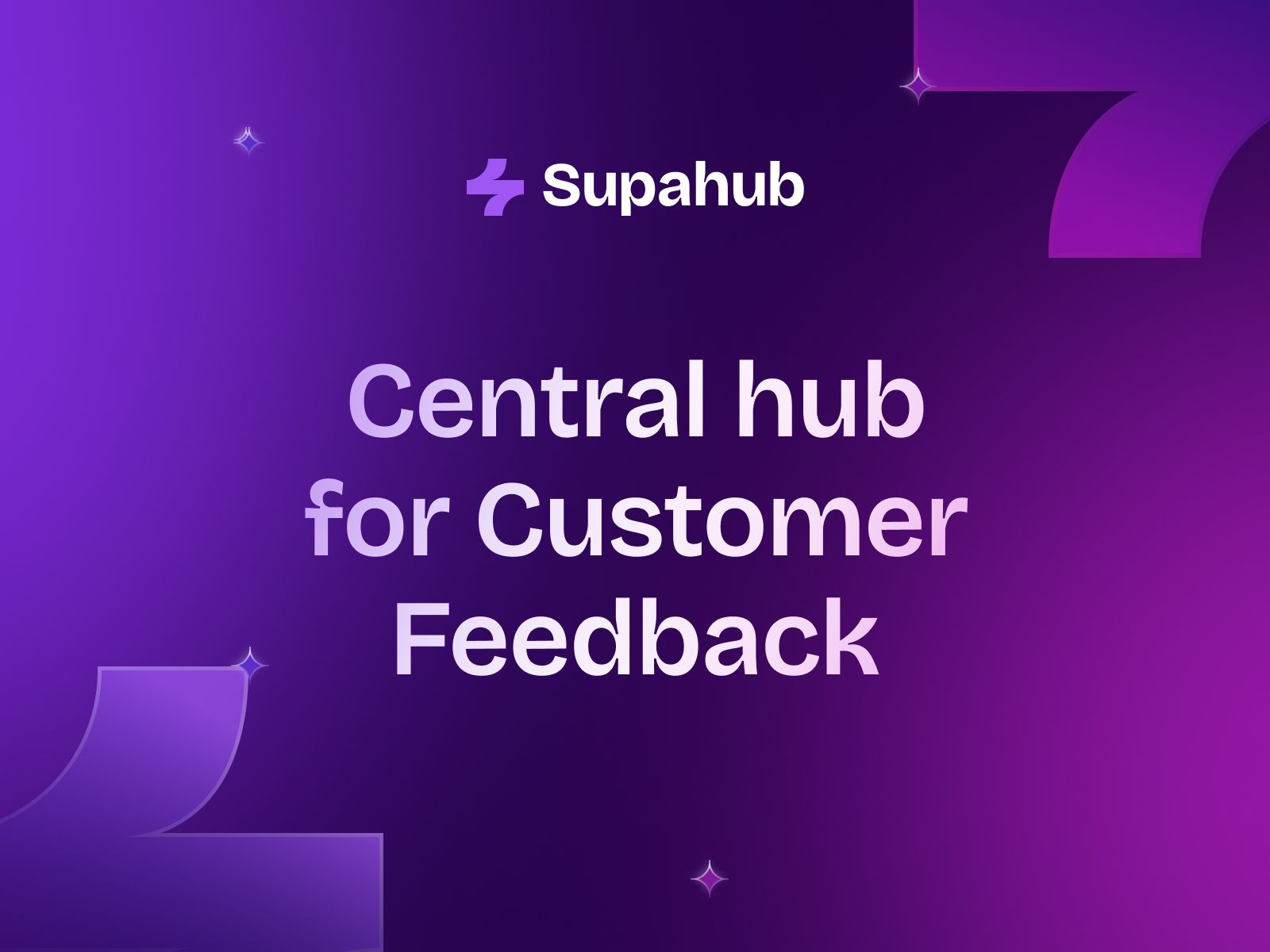 Supahub: Central hub for customer feedback