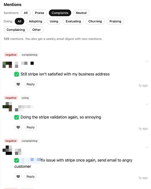 Dashboard displaying WIP Insights features with product reviews and analytics.