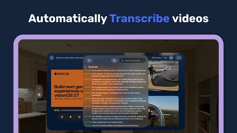Screenshot of Reframe: Video Annotation