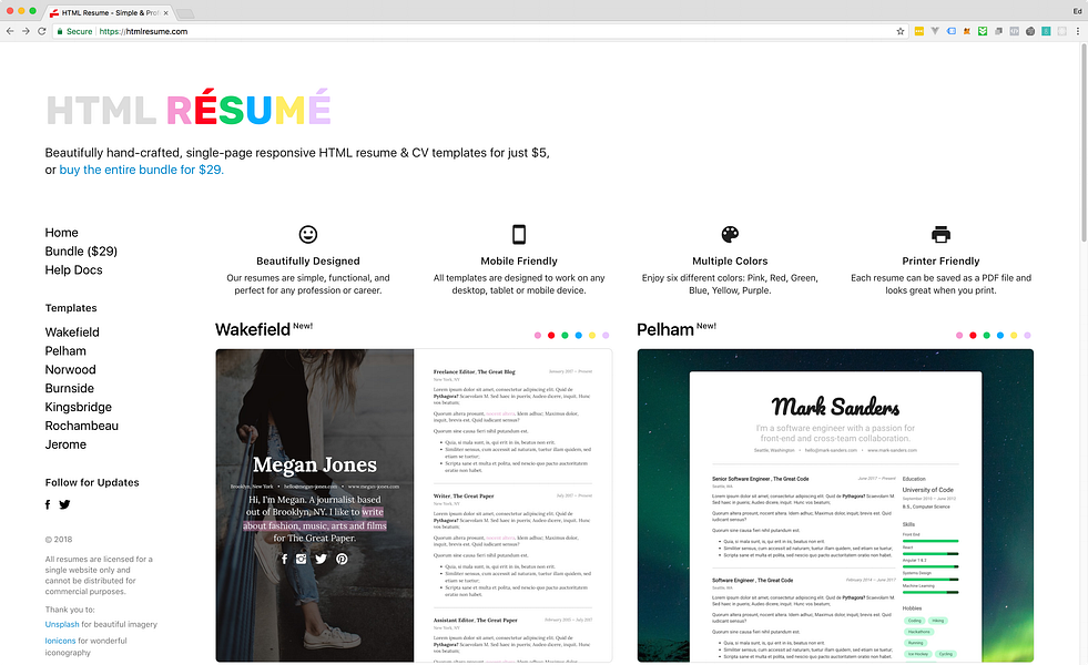 HTML Resume