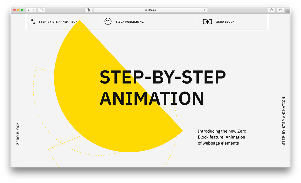 Tilda Publishing Animations