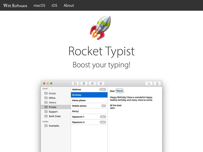 Rocket Typist