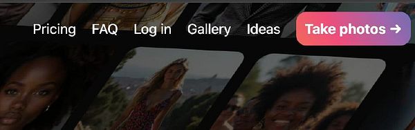 The image displays a navigation bar from a website or application interface.