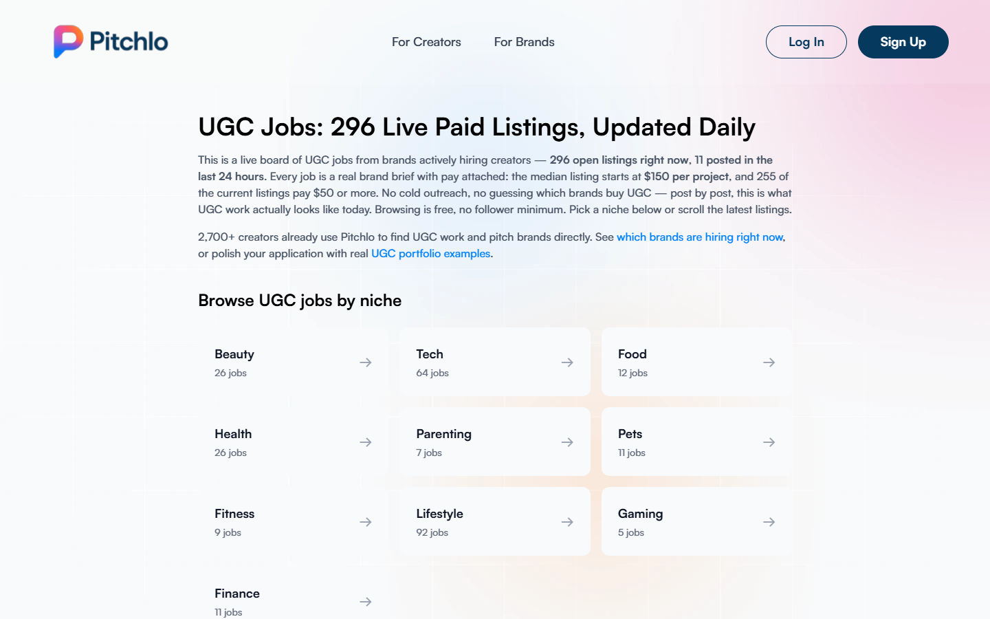 Pitchlo: Find paid UGC jobs, pitch brands with AI, and land | BetaList
