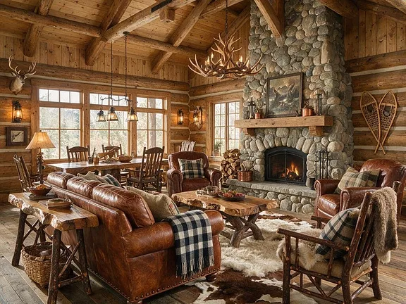 A room in the Rustic style