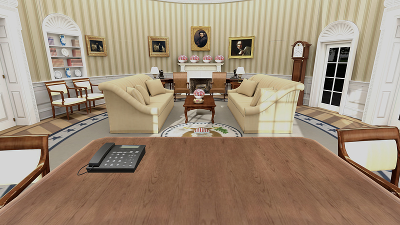 Screenshot of Oval Office