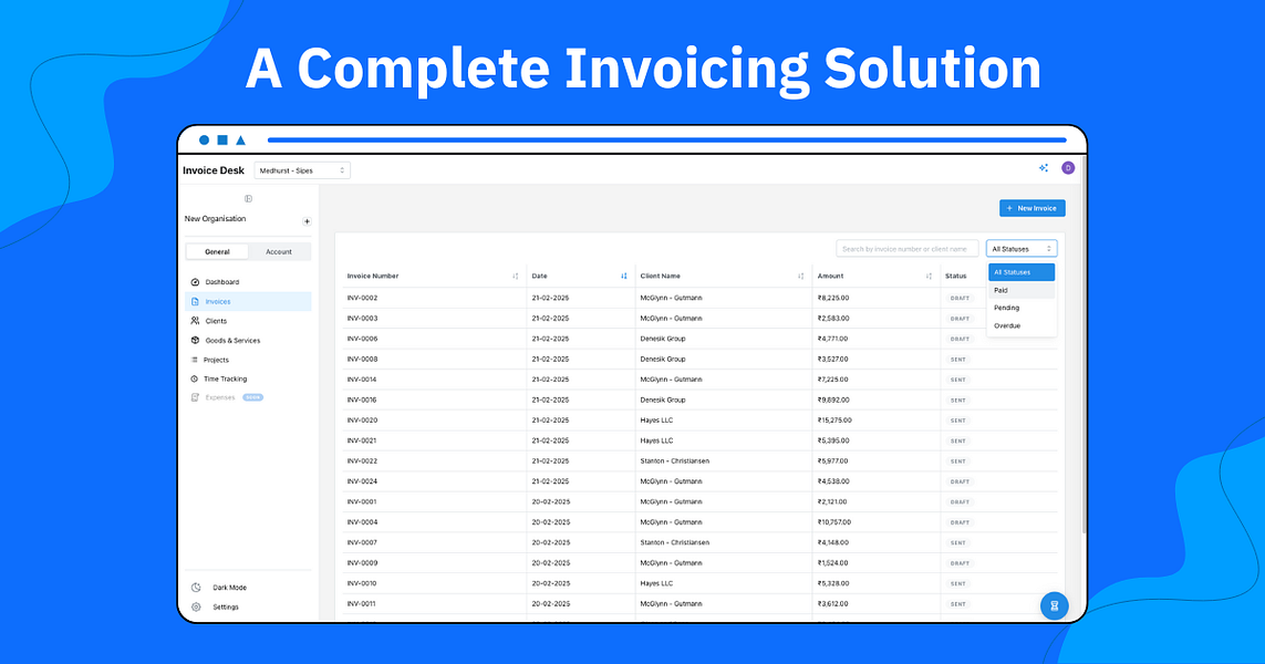 Invoice Desk