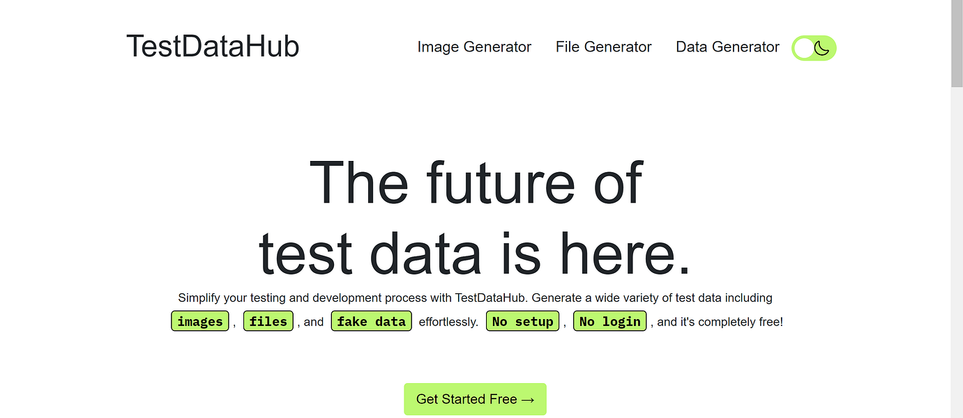 TestDataHub