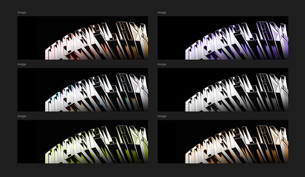 The image displays a series of six stylized headers featuring the word 'MORFLAX' in various designs.