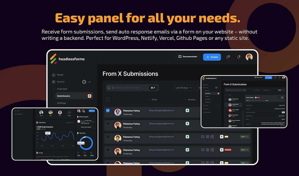 Headlessforms - Form Backend