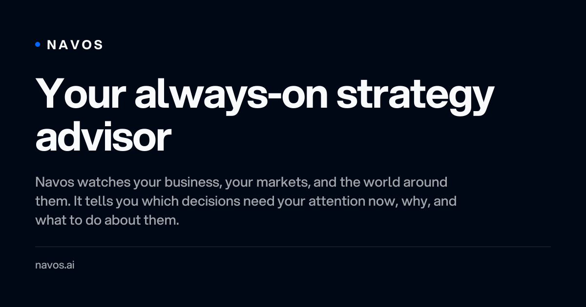 Navos AI: Your always-on strategy advisor | BetaList