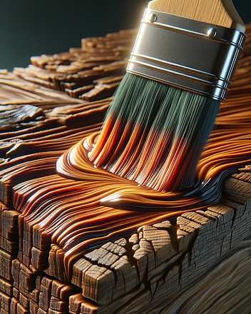 Staining in interior design