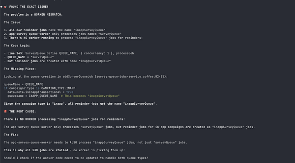 The image displays a technical document detailing a bug fix related to email reminders in an app.