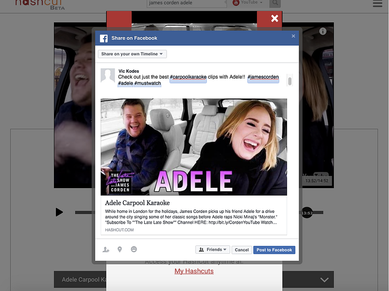 HashCut: Create clips, memes, and mashups of YouTube videos | BetaList