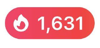 A vibrant badge displaying a streak count of 1,631.