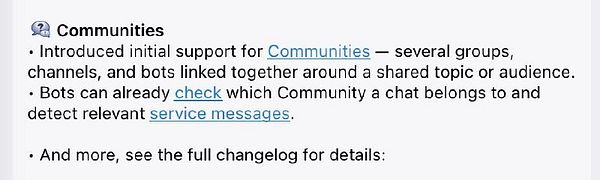 Telegram community invite interface with a purple background and a design of circles.