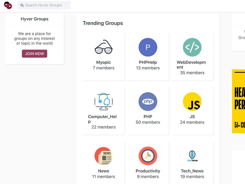 Hyvor Groups