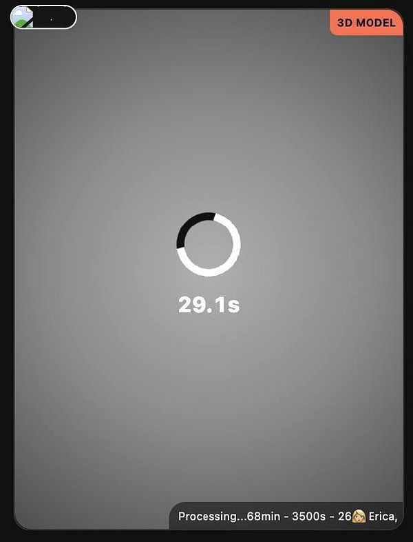 The image displays a loading screen for a 3D modeling application.